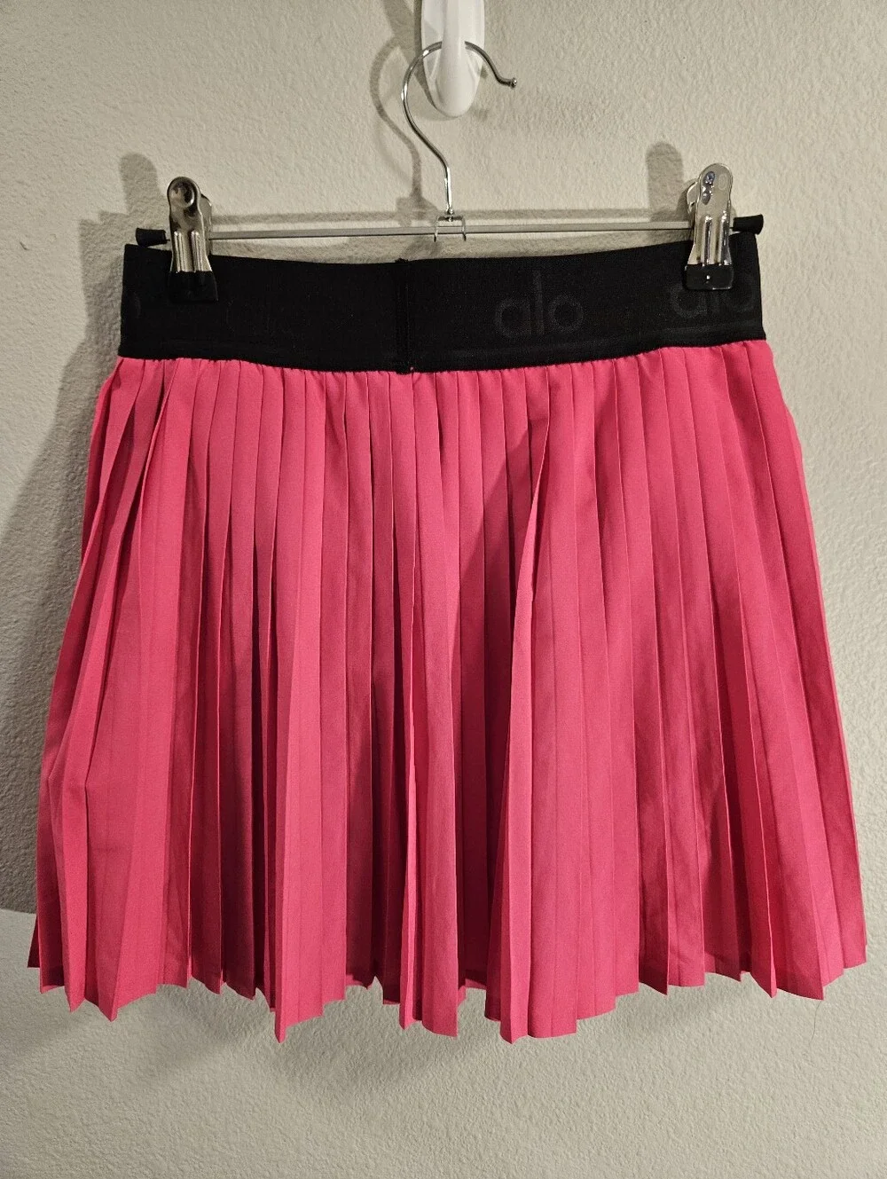Alo Yoga Aces Tennis Skirt Women Size XS Hot Pink Pleated